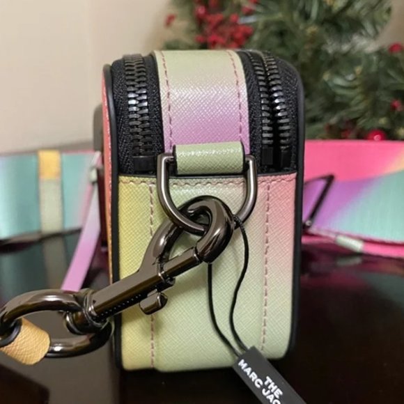 Mⓐ:rc Jac0b Rainbow Snapshot Pink Crossbody Camera Bag - Picture 6 of 8